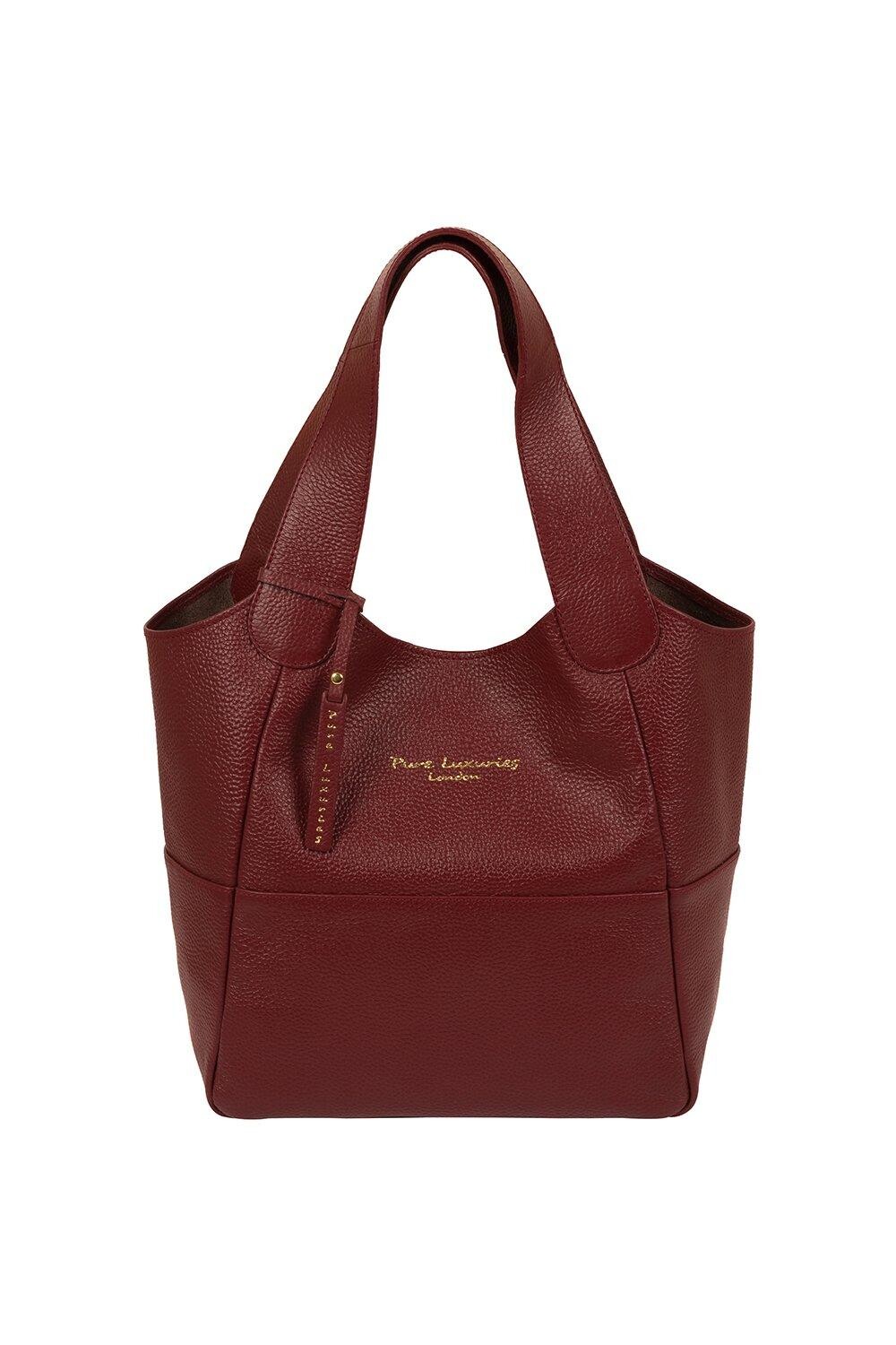 

Кожаная большая сумка Freer Pure Luxuries London, красный