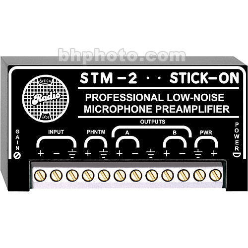 

Микрофонный предусилитель RDL STM-2 Adjustable-Gain Microphone Preamplifier STM-2