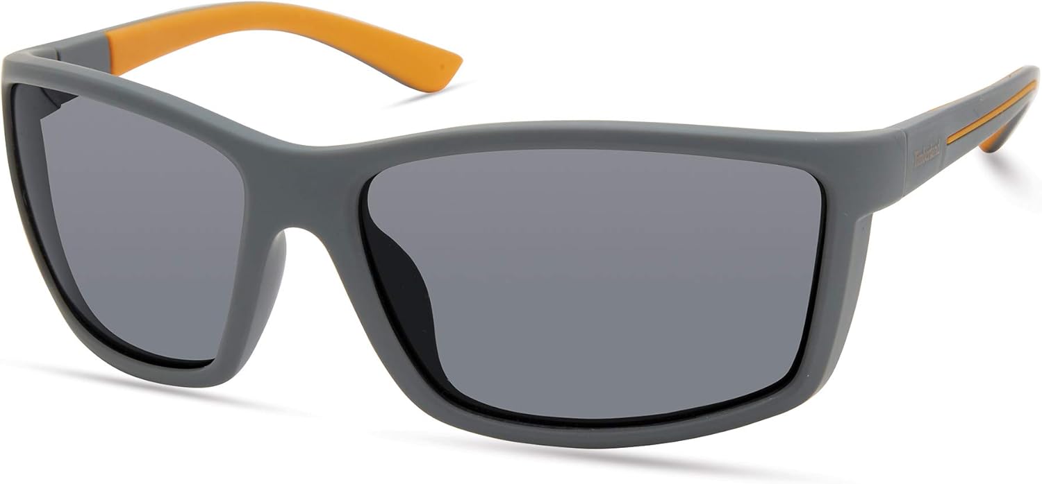 

Timberland мужские Tba9273 прямоугольные солнцезащитные очки, Matte Grey