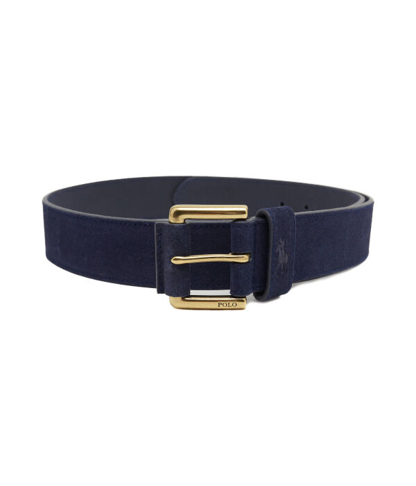 

Кожаный ремень Polo Ralph Lauren, синий