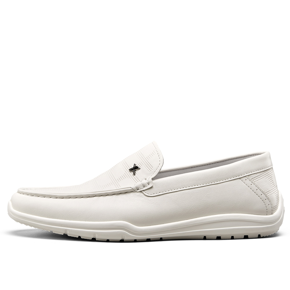 

YEARCON Кожаные повседневные туфли мужские низкие голубые, цвет Blue