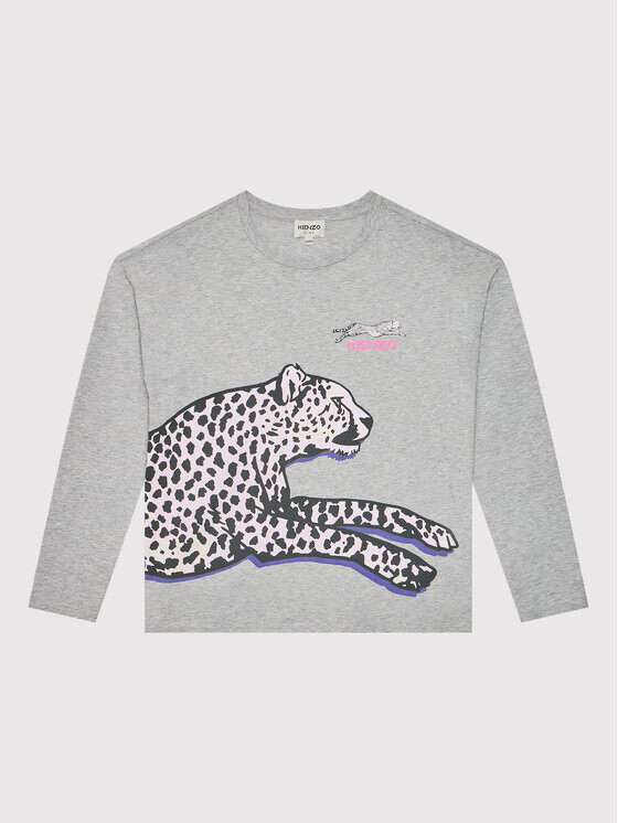 

Блуза стандартного кроя Kenzo Kids, серый