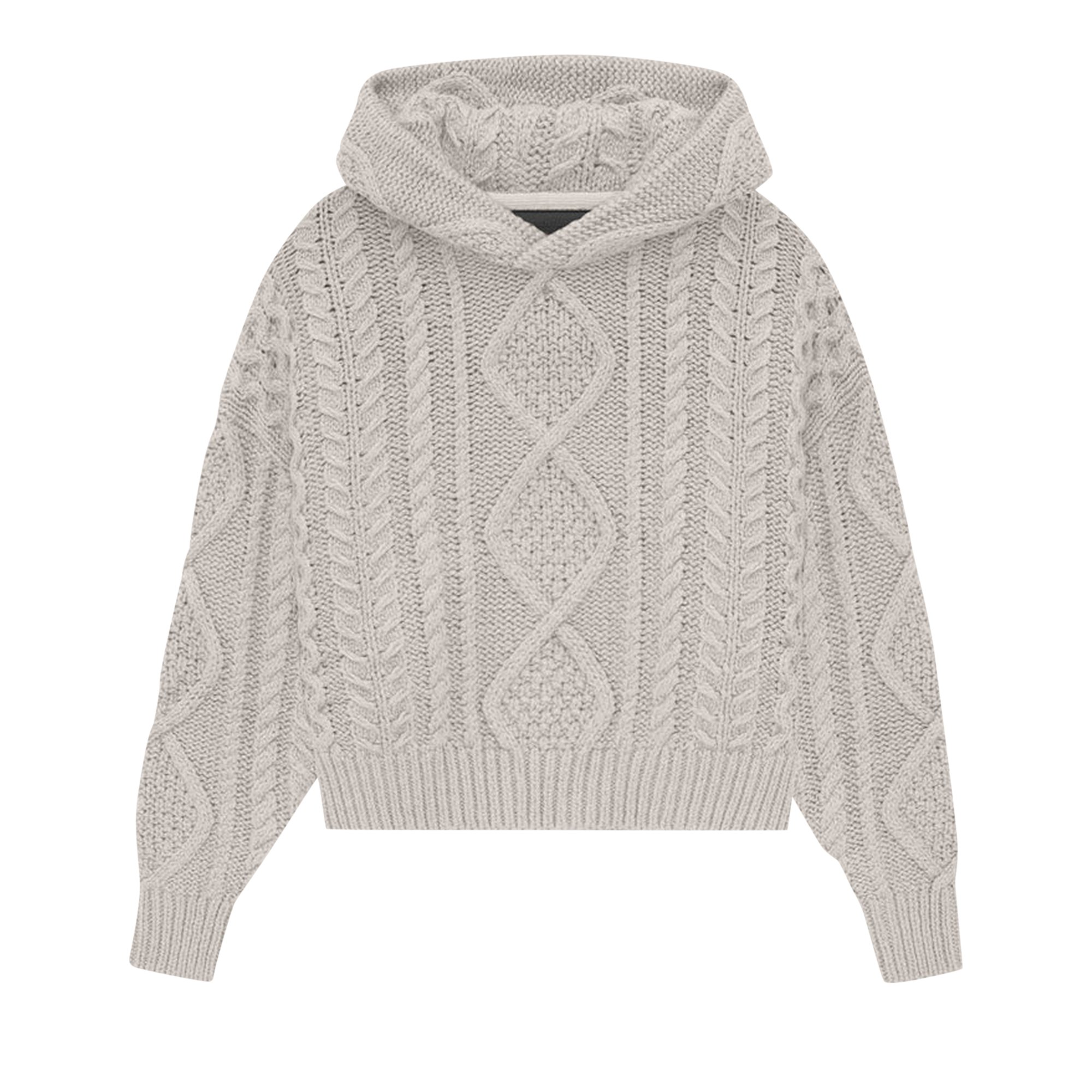 

Детская толстовка косой вязки Fear of God Essentials Silver Cloud