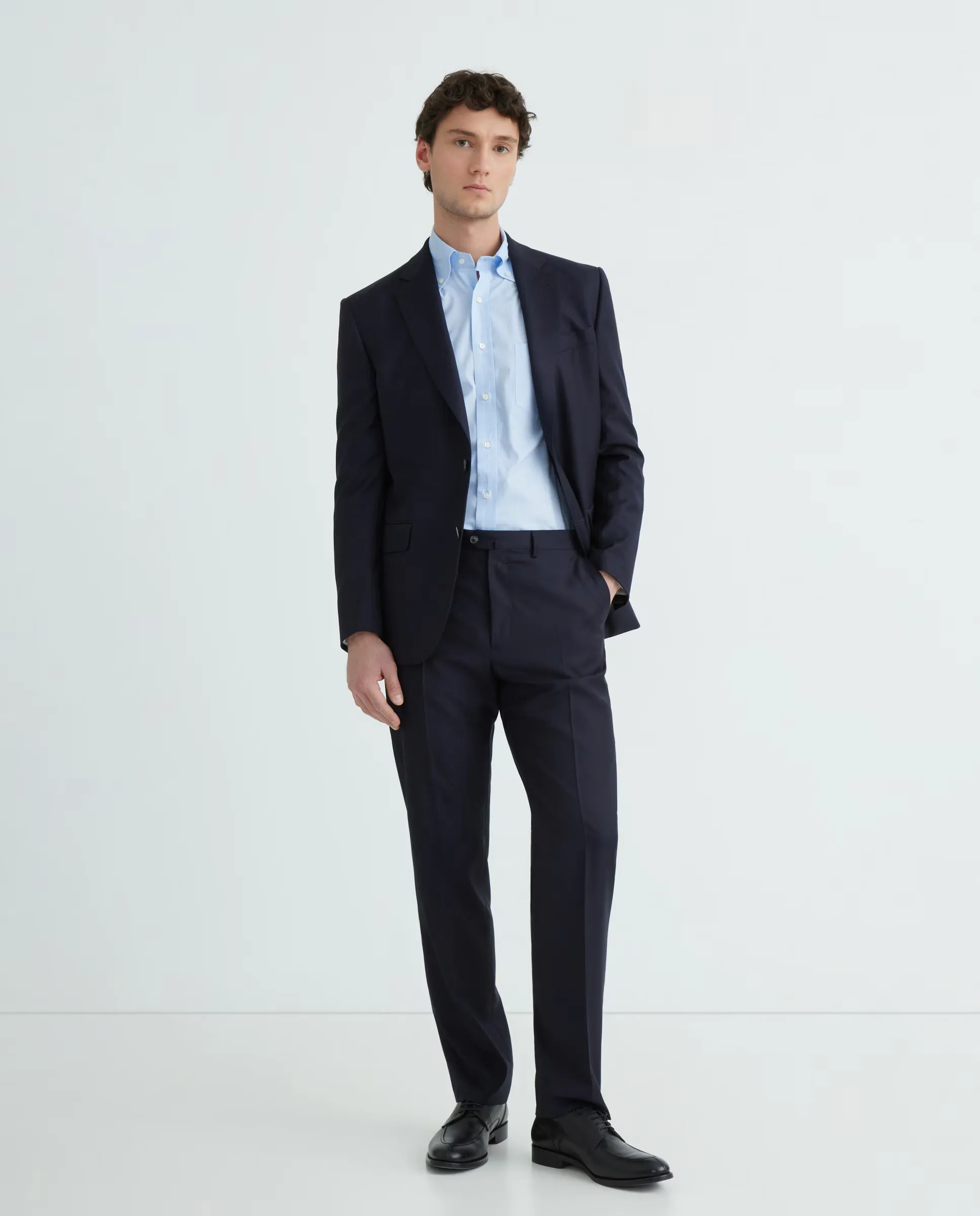 

Рубашка мужская классическая с длинным рукавом в клетку Welsh больших размеров Mirto, светло-голубой