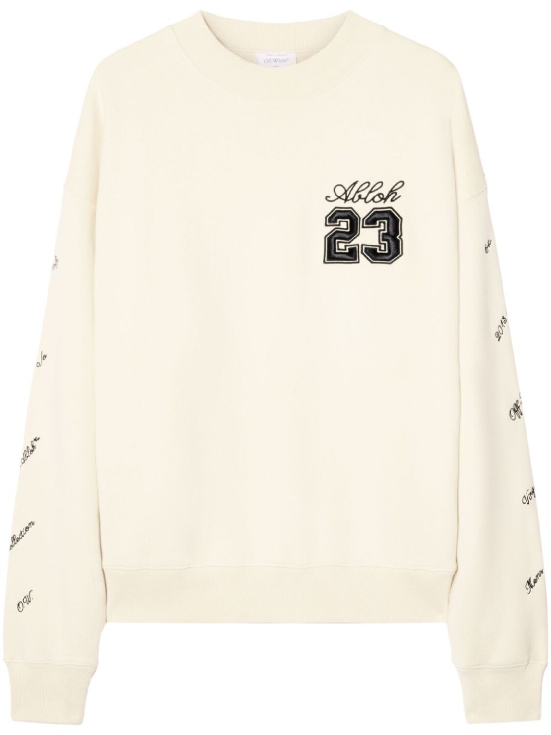 

Off-White толстовка 23 Skate с вышитым логотипом, нейтральный цвет