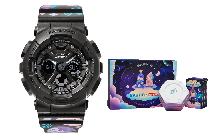

CASIO Часы Women's BABY-G Black Watch BA-130-1APRP, Black-POP MART Collaboration Edition