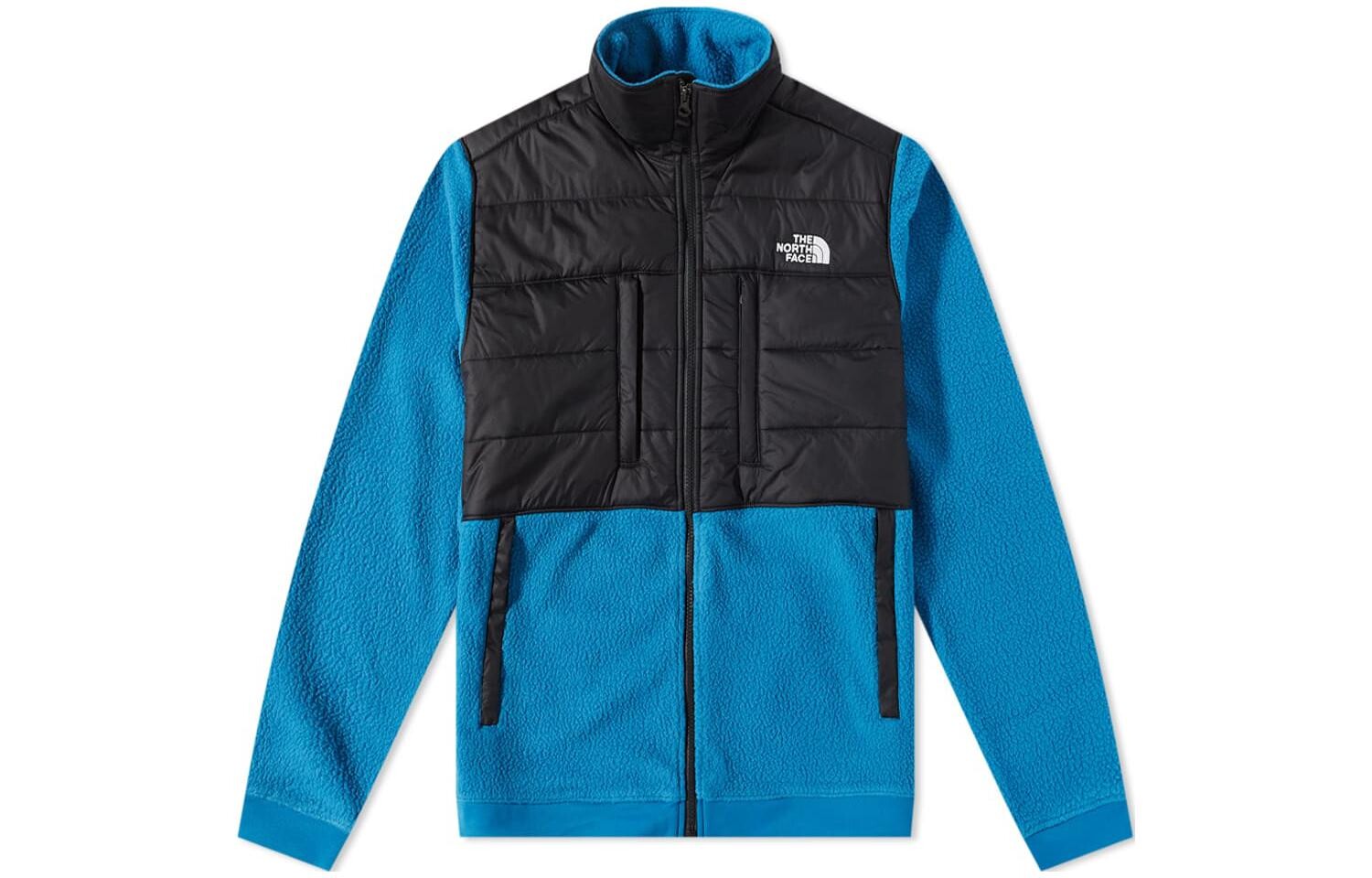 

Куртка мужская синий с черными надписями The North Face