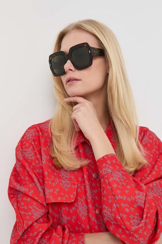 

Солнцезащитные очки Gucci, коричневый