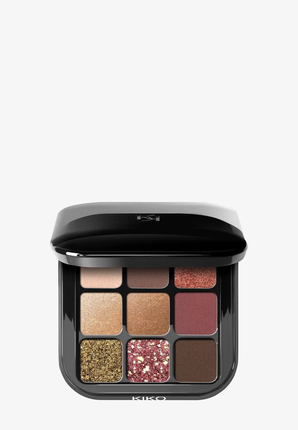 

Палитра теней для век GLAMOUR MULTI FINISH EYESHADOW PALETTE KIKO Milano, цвет burgundy notes