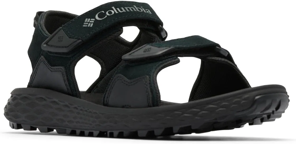 Мужские спортивные и уличные сандалии Columbia Konos Hiker с двумя ремешками, Black Grill