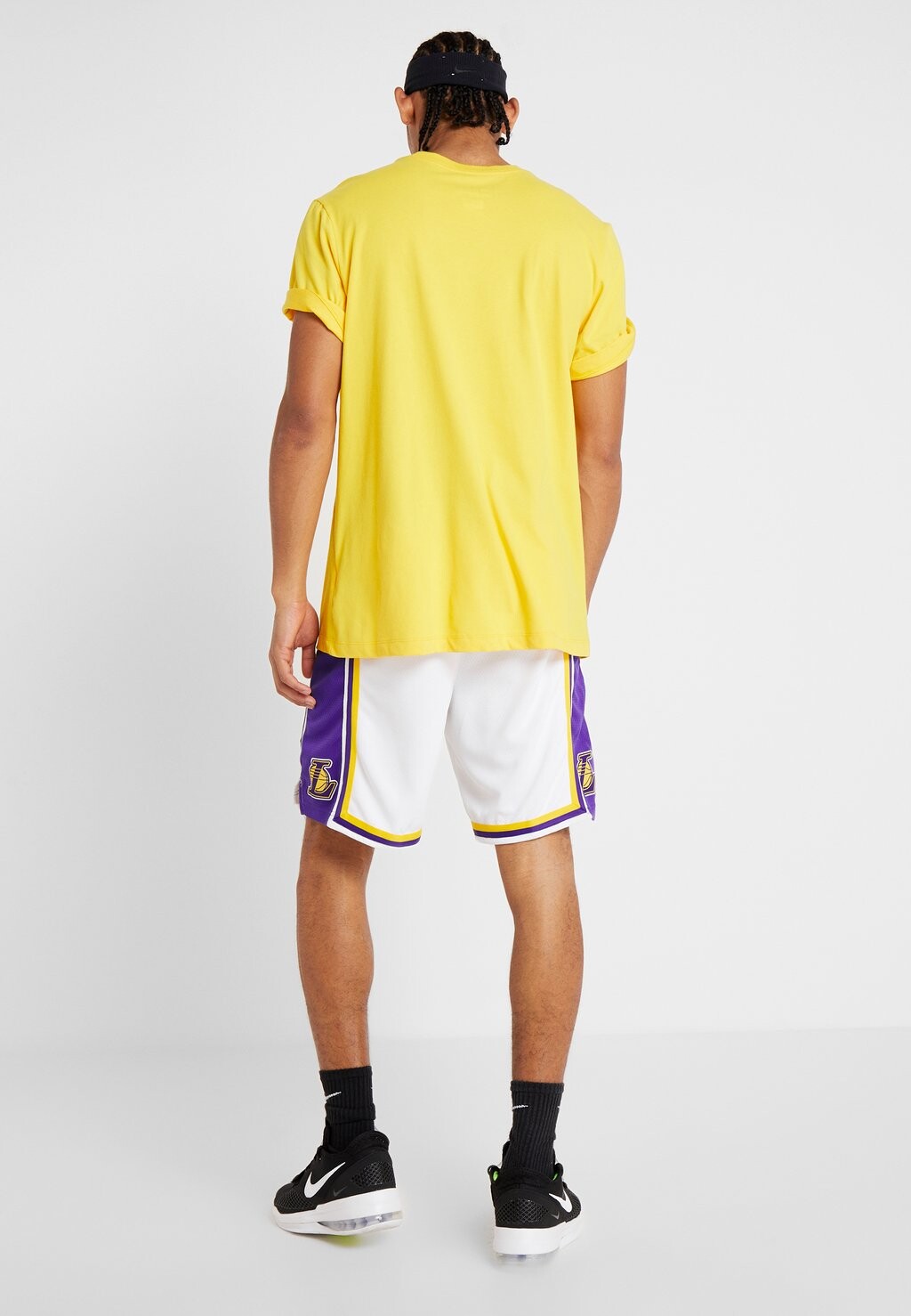 Спортивные шорты LAL M NK SWGMN SHORT HOME 18 Nike, белый/фиолетовый — фото 3
