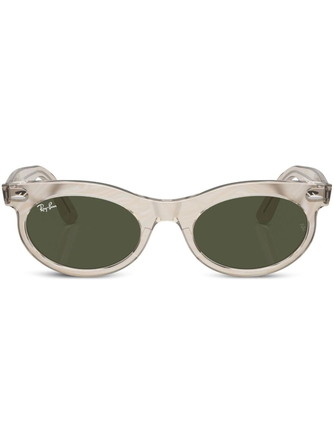 

Ray-Ban солнцезащитные очки Wayfarer в овальной оправе, нейтральный цвет