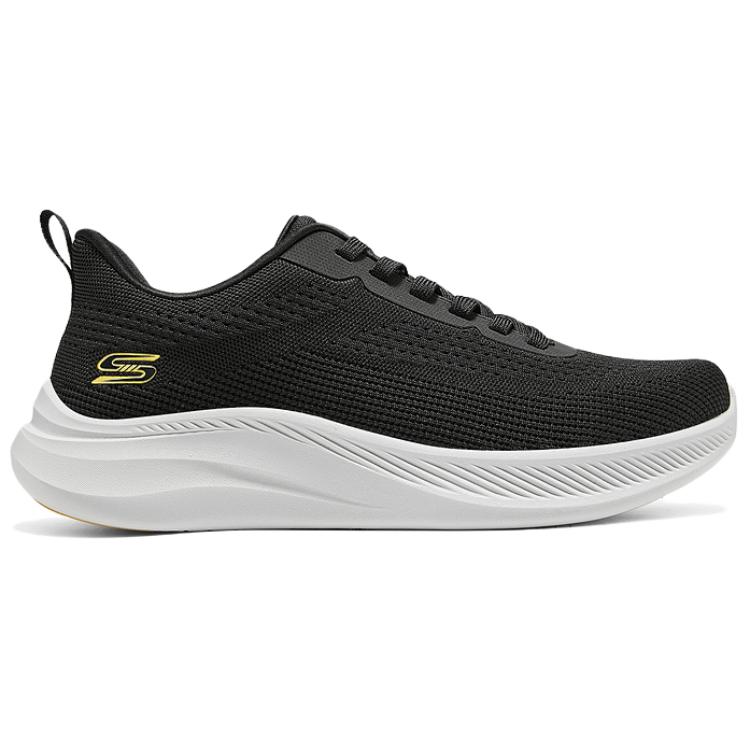 Skechers Удобные повседневные износостойкие низкие мужские кроссовки черного цвета — фото 3