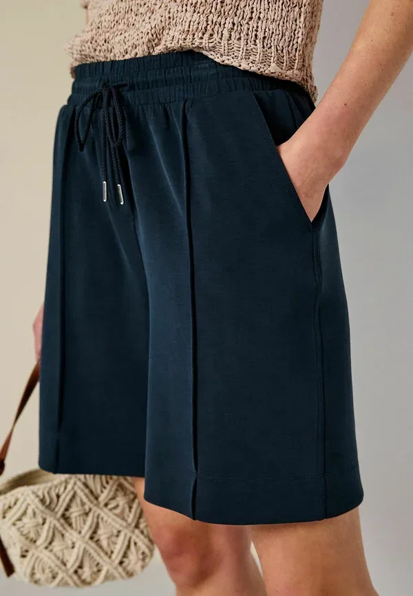 Спортивные штаны Next, Regular fit slinky long line shorts, темно-синий — фото 3
