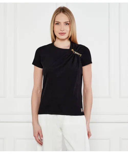 

Футболка Slim fit Elisabetta Franchi, черный