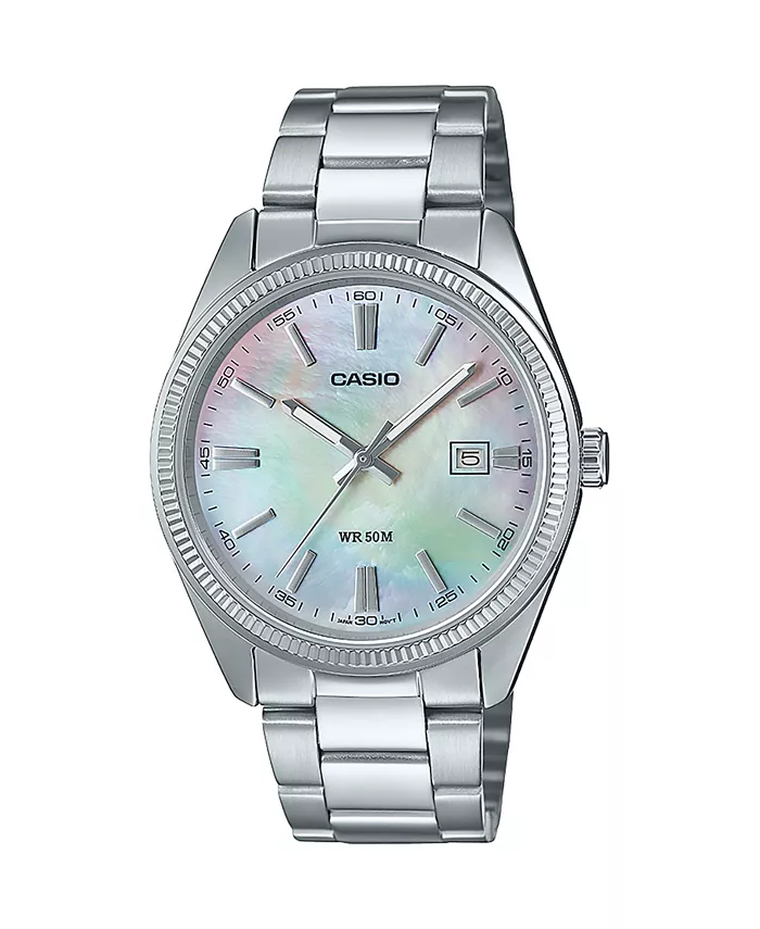 

Мужские часы из нержавеющей стали серебристого тона, 38.5 мм Casio