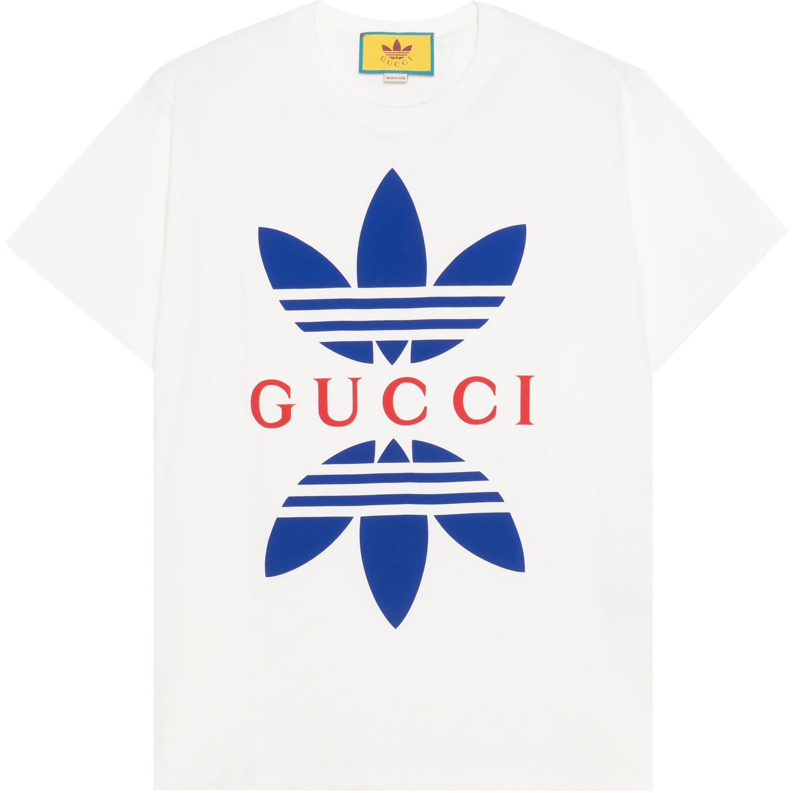 

Футболка X Adidas Cotton Jersey белая Gucci, белый