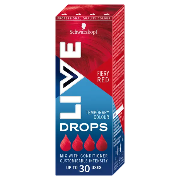 Полуперманентная краска для волос огненно-рыжий, 30 мл Live Drops, цвет fiery red — фото 2