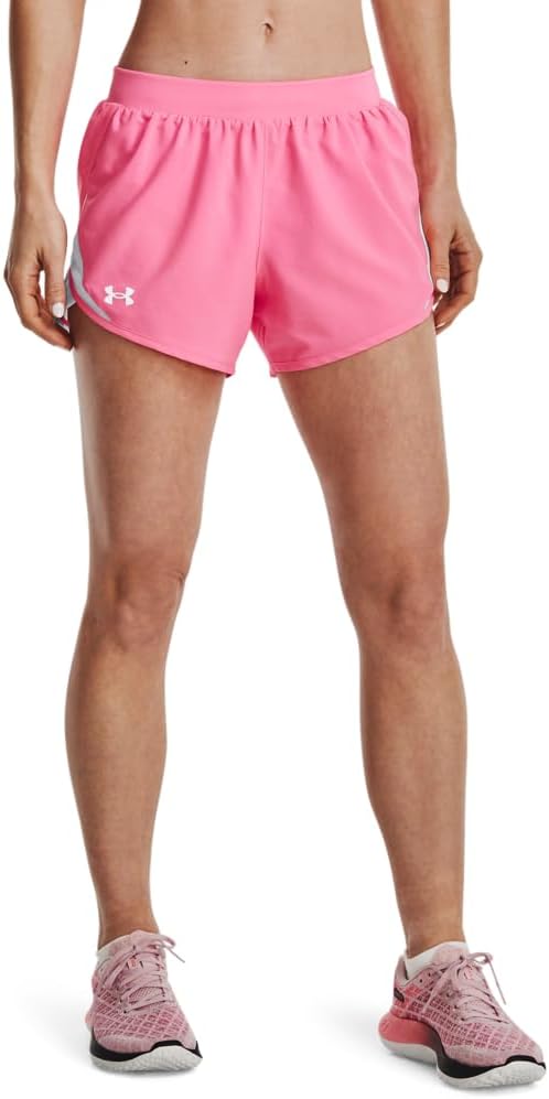

Женские беговые шорты Under Armour Fly by 2.0, (640) Pink Punk/Pink Punk/White