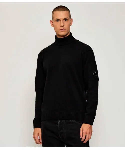 

Шерстяная водолазка Regular fit C.P. Company, черный