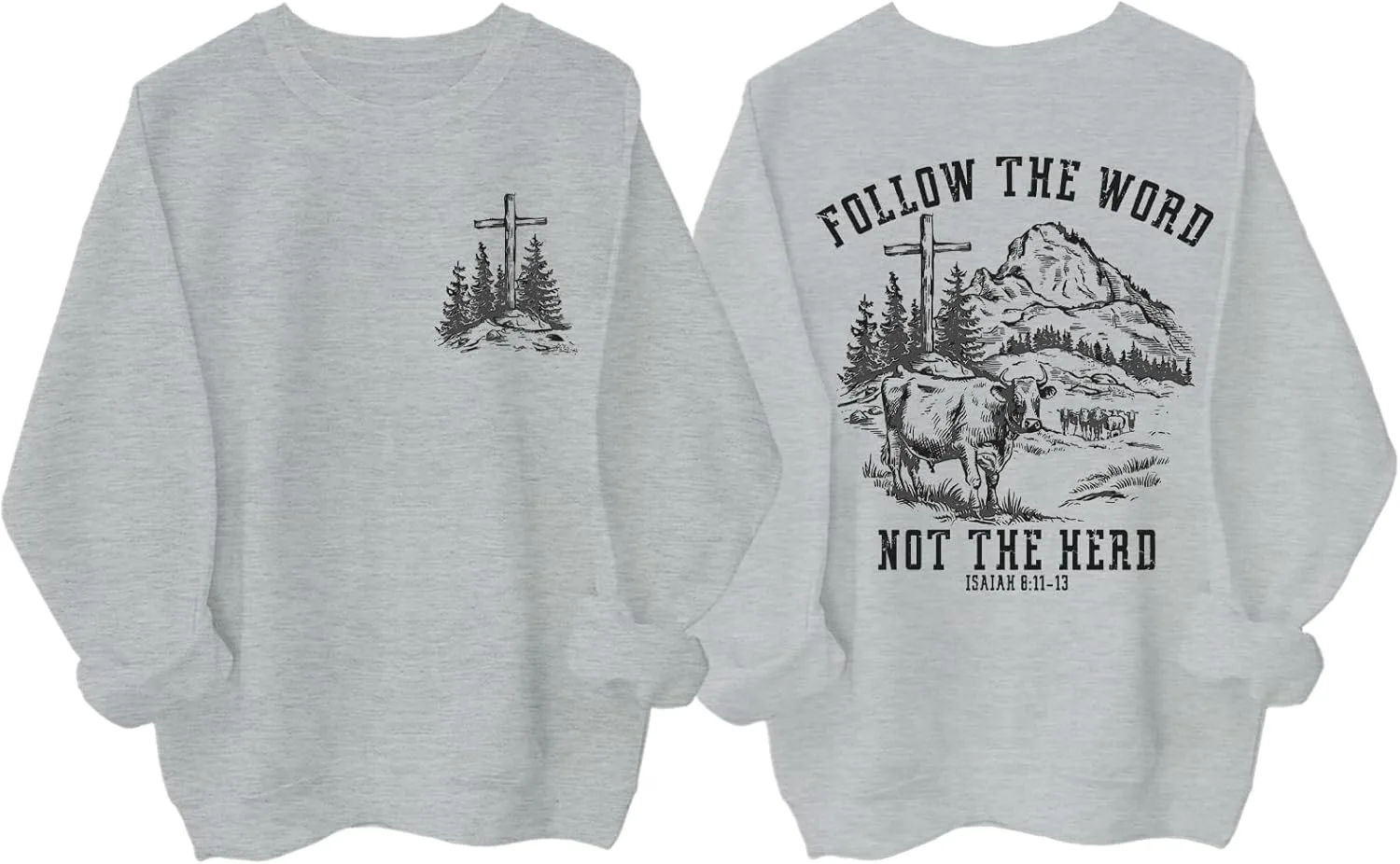 

Толстовка Christian с принтом Follow The Word Not The Herd Exosea