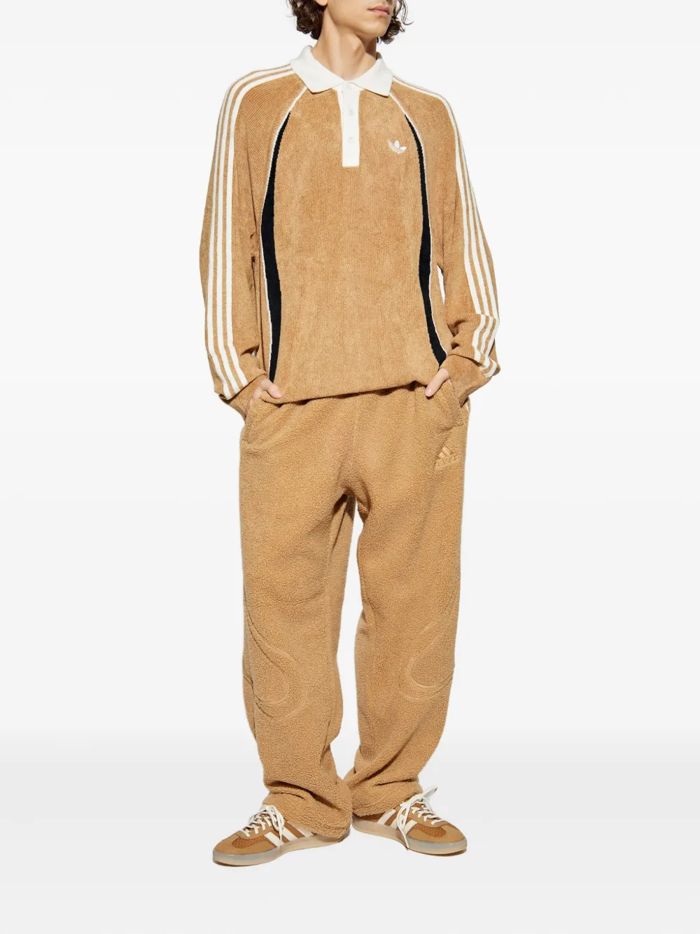 Спортивные брюки Borg Fleece Teamgeist Adidas, нейтральный — фото 2