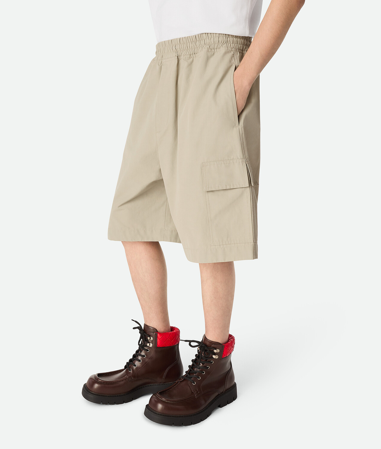Haddock lace-up ankle boot BOTTEGA VENETA, темно-красный/шоколадная вишня — фото 2