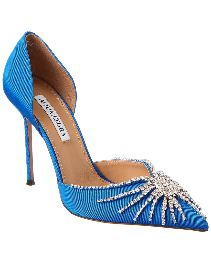 

Туфли Aquazzura Sunshine 105 Grosgrain, синий