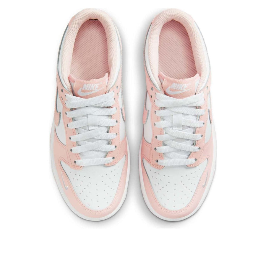 Кроссовки (GS) Nike Dunk Low 'White Washed Coral', белый — фото 4
