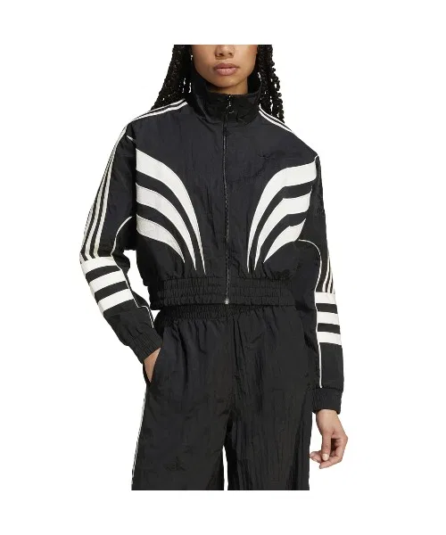 Толстовка adidas Originals Atlanta Cutline Loose Nylon Tracktop белая — фото 3