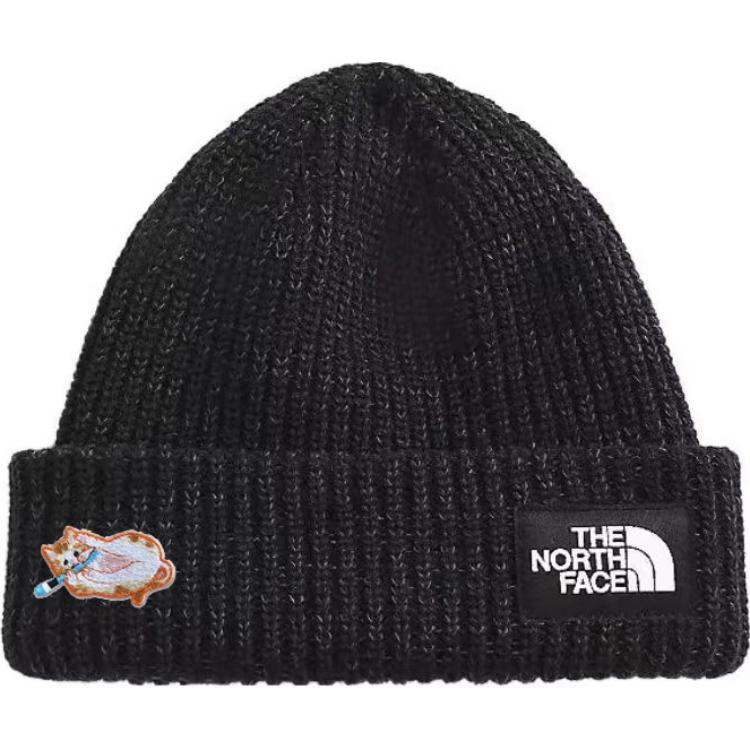 

THE NORTH FACE Полиэстеровая шапка унисекс черная, One Size Black Logo