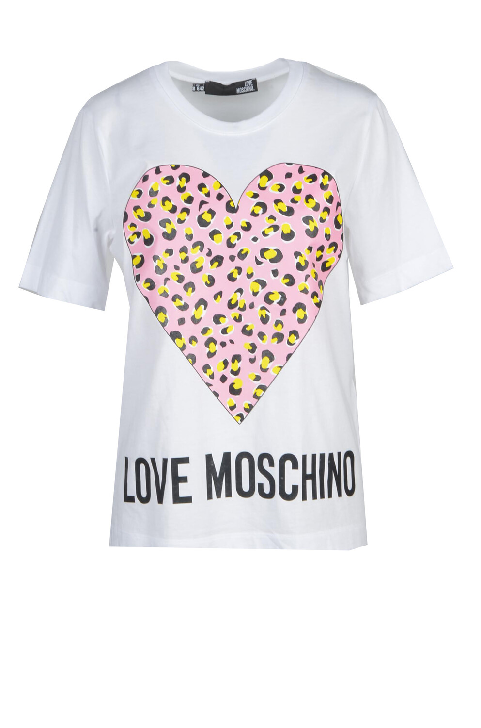 

Футболка женская Love Moschino хлопковая с принтом,, белый