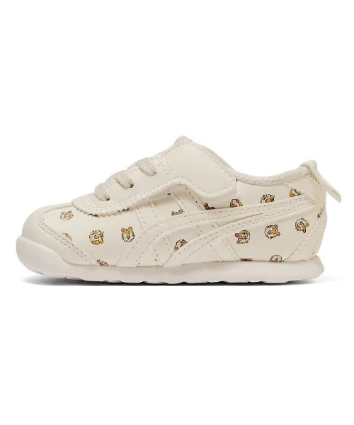 Кроссовки для детей с графикой и застежкой MEXICO 66 KIDS Onitsuka Tiger белые — фото 4