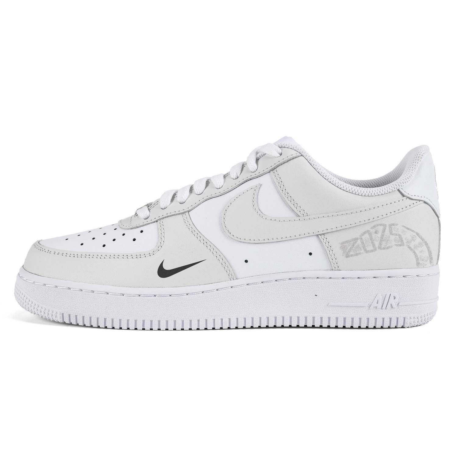 

Nike Кроссовки Air Force 1 Low-Top Skateboard мужские серый белый