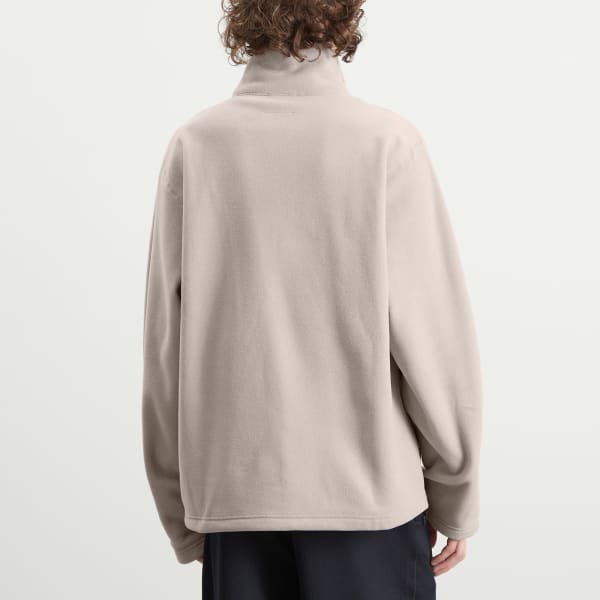Футболка с длинными рукавами и высоким воротником из флиса Salomon Mm6 Maison Margiela, Oatmeal — фото 3