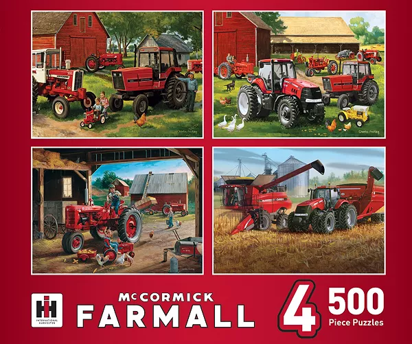 

Пазл Masterpieces для взрослых из 500 деталей - Farmall, 4 шт. Masterpieces Puzzles, multicolor