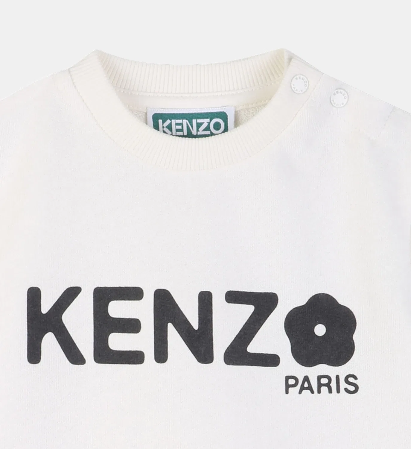 Платье из флиса Kenzo Kids, белый — фото 3