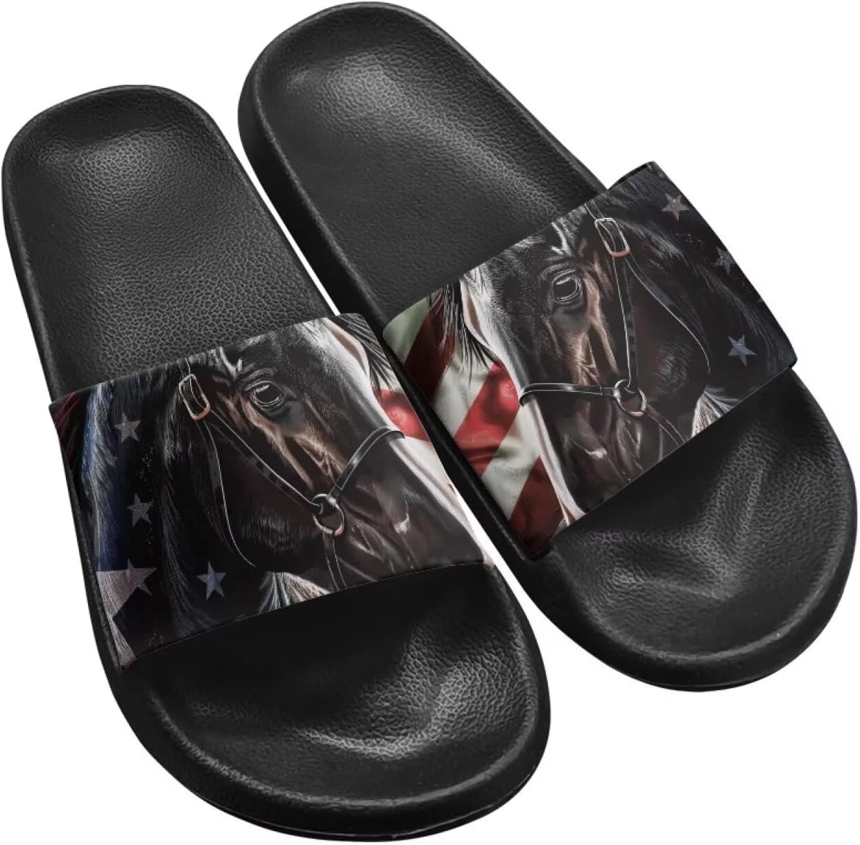

Тапочеки Jrysaedy House Slides, American Flag Horse