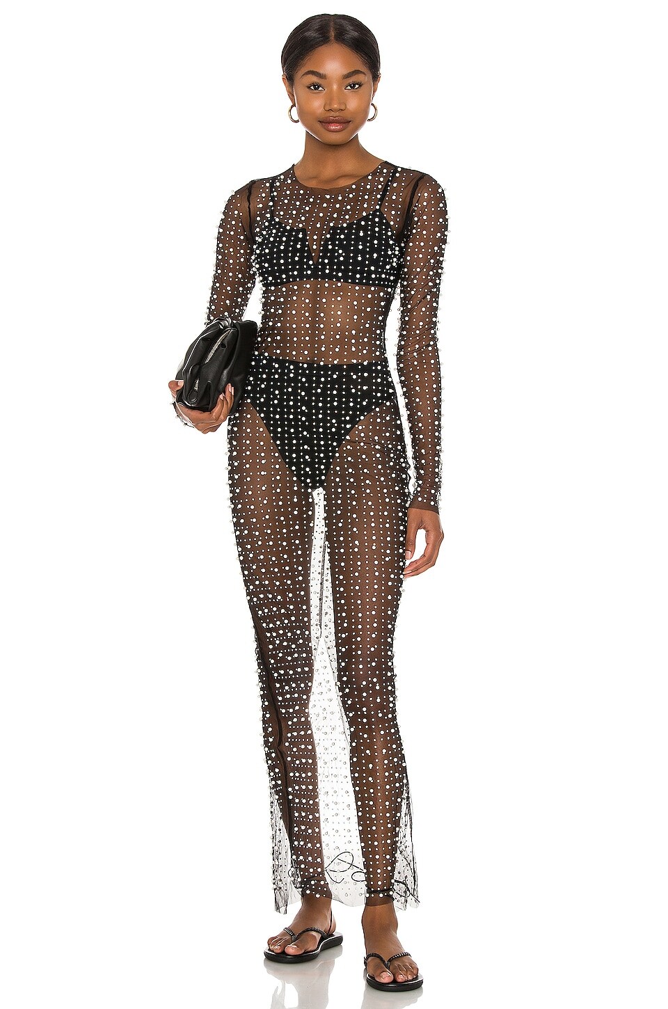 

Платье Beach Bunny Champagne Nights Mesh, черный