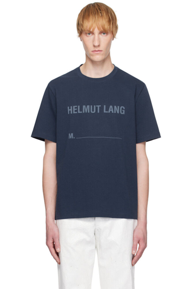 

Футболка с логотипом Navy Stamped Helmut Lang