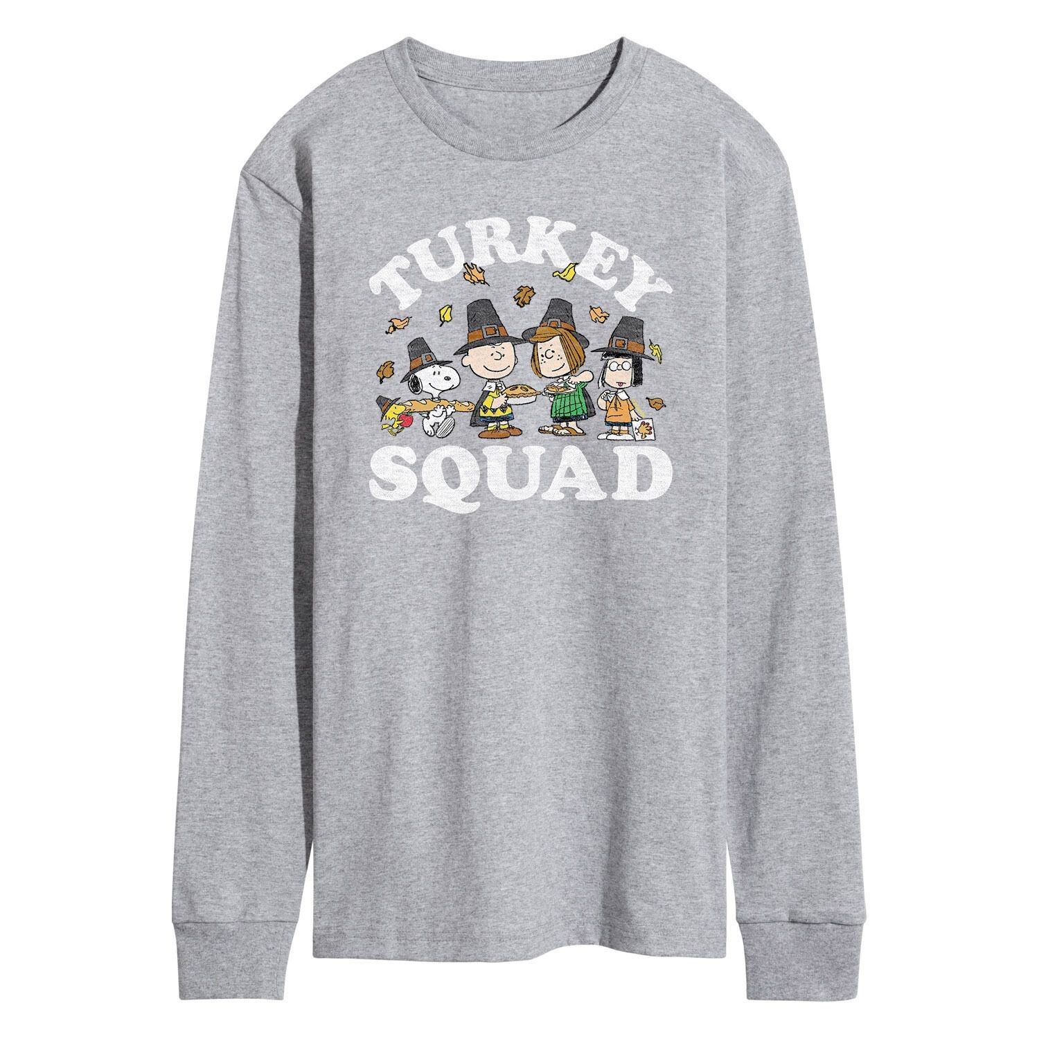 

Мужская футболка Peanuts Turkey Squad Licensed Character