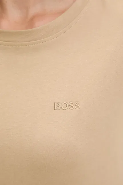 Футболка с коротким рукавом модель Esogo BOSS Orange, бежевый — фото 4