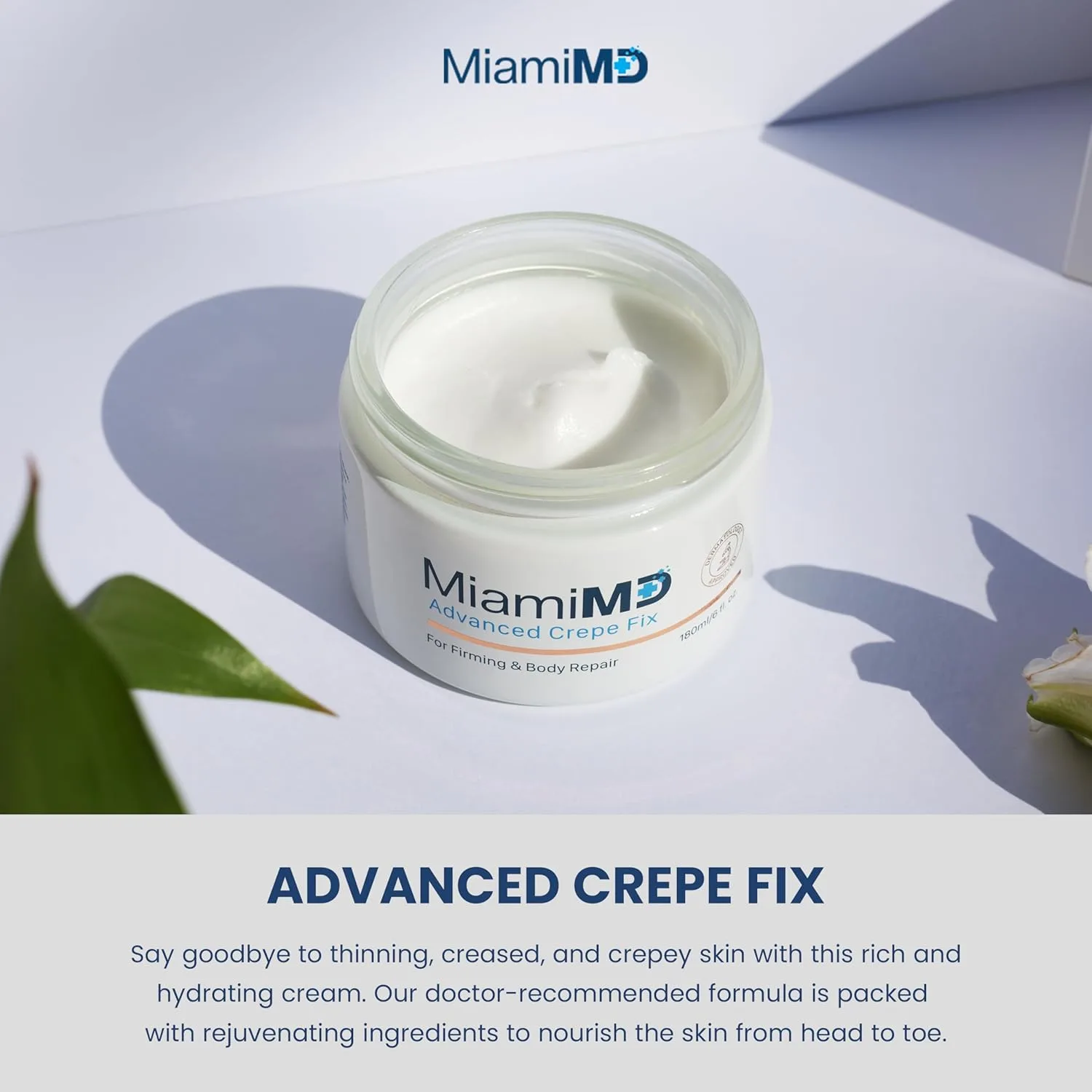 Крем для лица Miamimd — Miami MD Advanced Crepe Fix - антивозрастной для подтяжки и упругости для женщин, против, 180 мл — фото 2