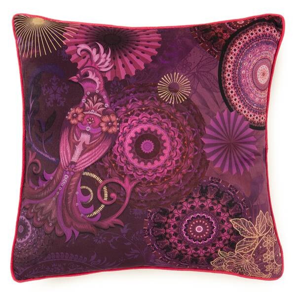 

Декоративная подушка HIP Miska, 48x48x10 см, бордовый