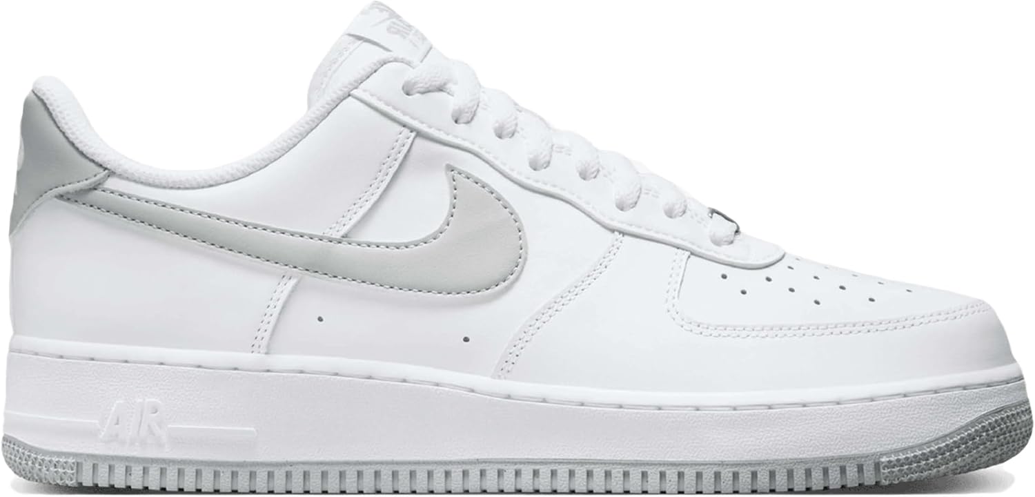Кроссовки Nike Air Force 1 '07 мужские, White Lt Smoke Grey White — фото 3