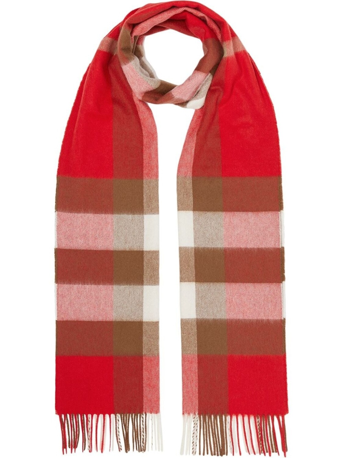

Кашемировый шарф в клетку Burberry, красный
