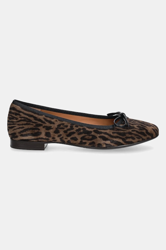 Замшевые балетки Leopardo arabica suede 544 Billi Bi, коричневый — фото 2