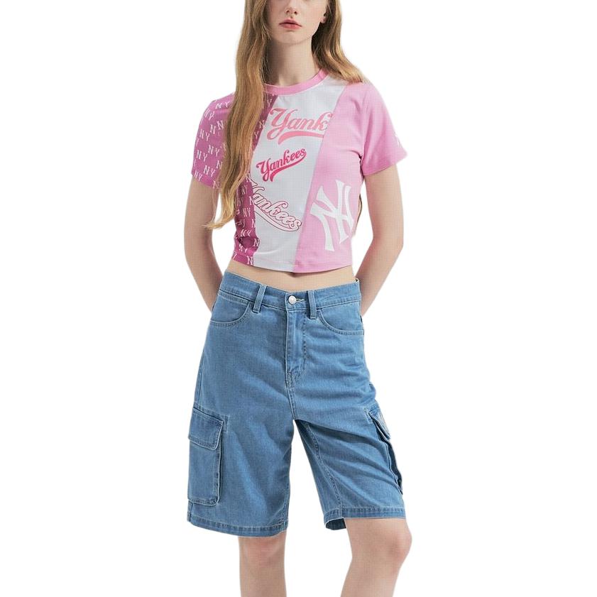 

Футболка New York Yankees женская розовая MLB