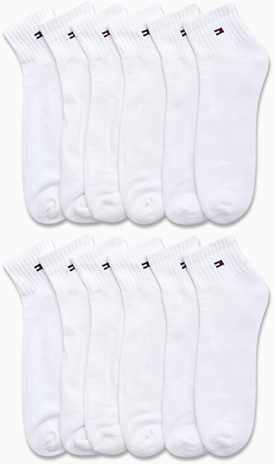Мужские носки Tommy Hilfiger - носки с короткими рукавами (12 шт.), White — фото 2