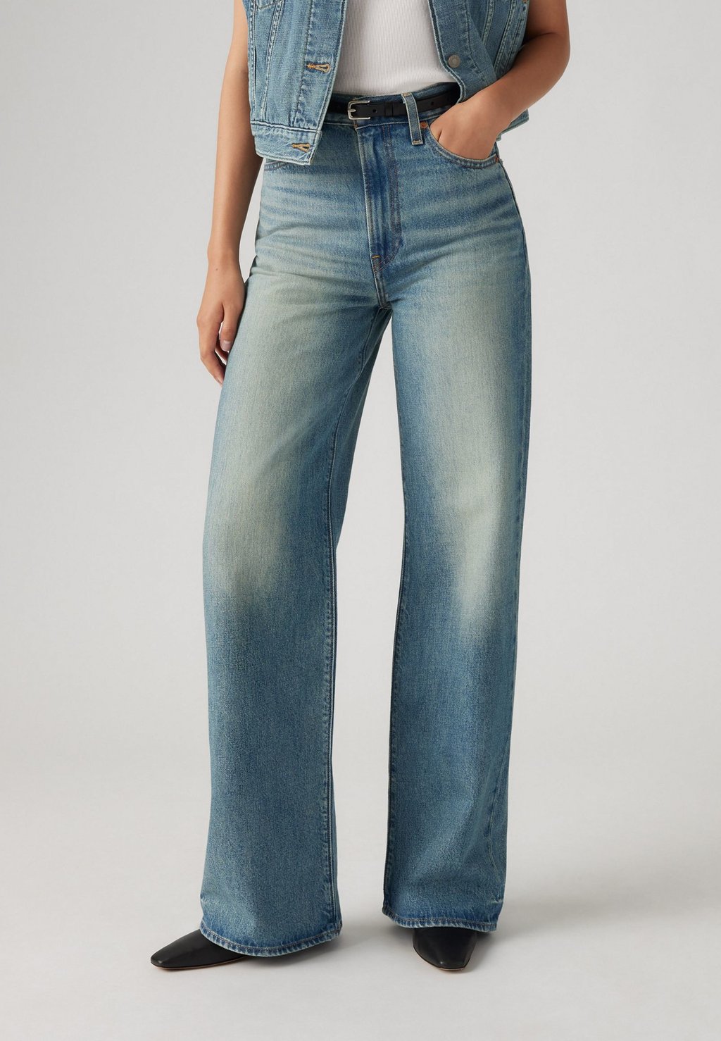 

Мешковатые джинсы RIBCAGE WIDE LEG Levi's, синий деним